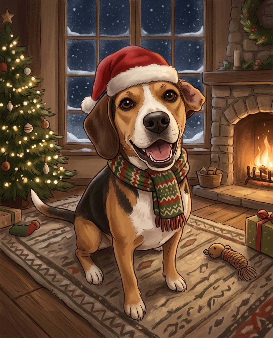 Style example: Cozy Christmas portrait