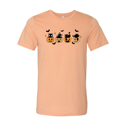 Black Cats & Pumpkins Halloween T-Shirt