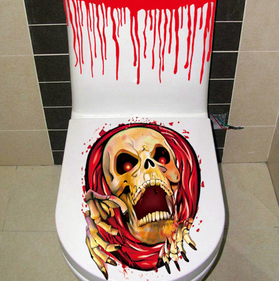 Halloween Toilet Decal, view 2