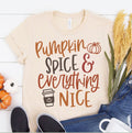 Pumpkin Spice & Everything Nice Fall T-Shirt, view 1