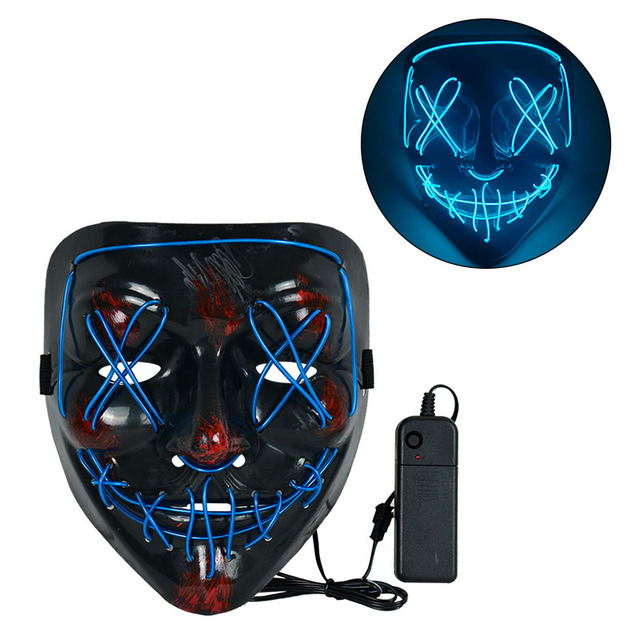 Halloween Neon Mask Led Glow Mask