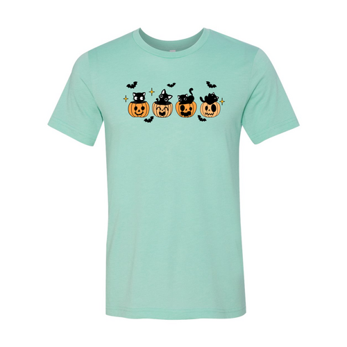 Black Cats & Pumpkins Halloween T-Shirt