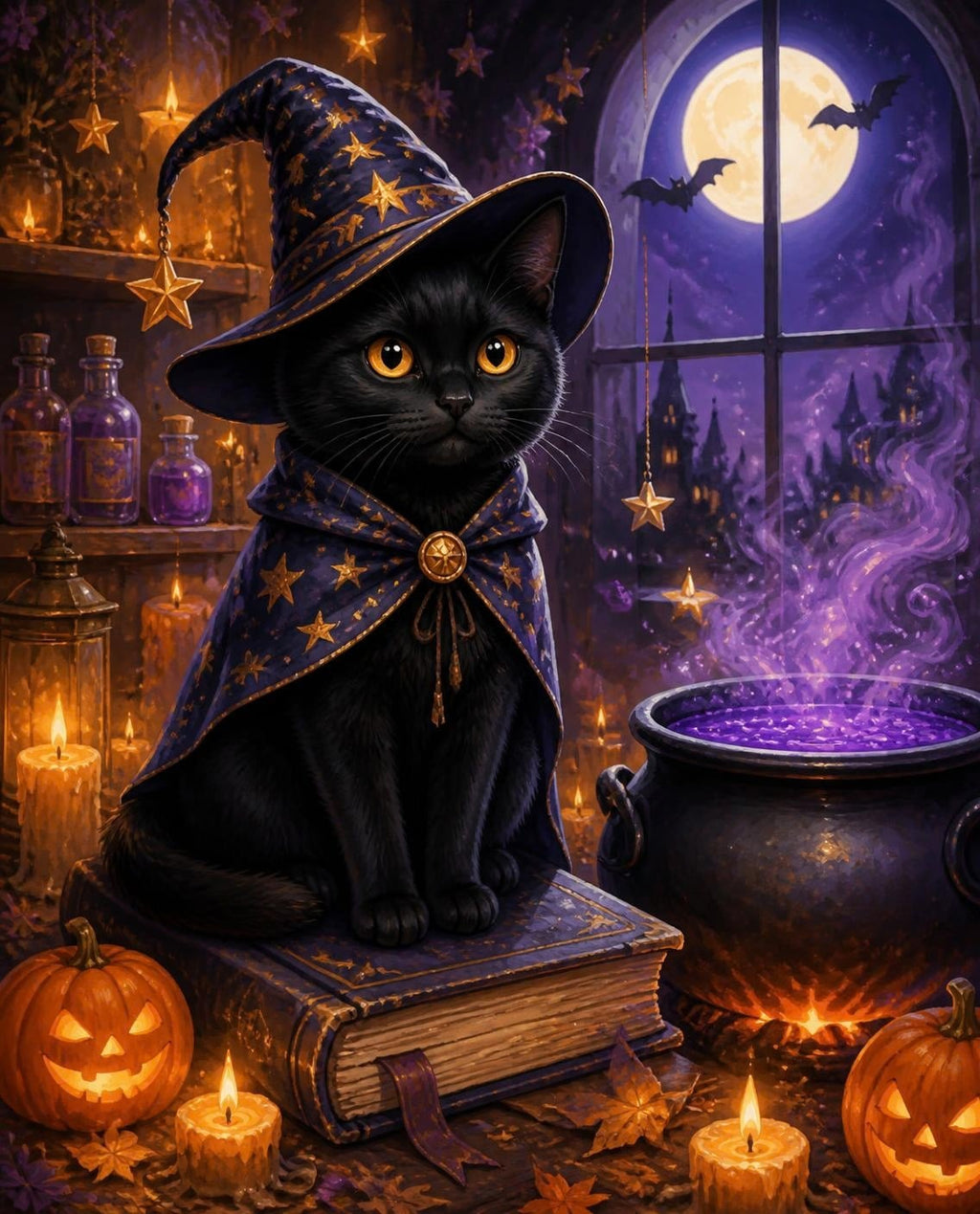 Style example: Little Wizard portrait